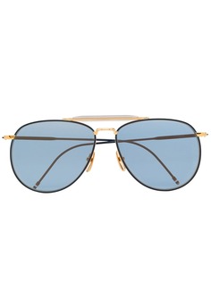 Thom Browne Eyewear солнцезащитные очки-авиаторы 907
