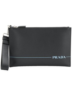 Prada клатч с логотипом