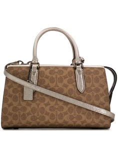 Coach вощеная сумка с монограммами