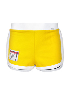 Шорты для девочки из футера со вставками из сетки Nota Bene