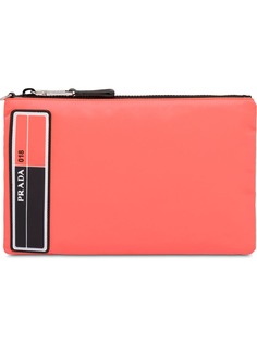 Prada нейлоновый клатч на молнии