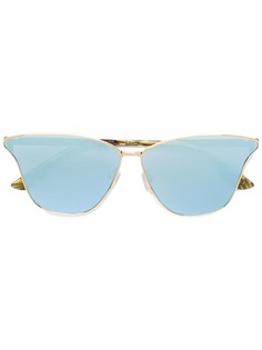 McQ Alexander McQueen зеркальные солнцезащитные очки с оправой "кошачий глаз"