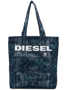 Diesel джинсовая сумка-тоут с принтом
