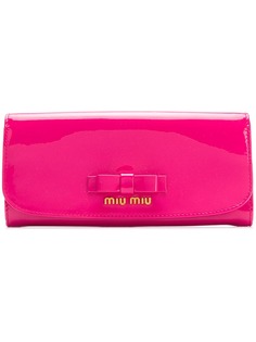 Miu Miu кошелек на защелке с бантом