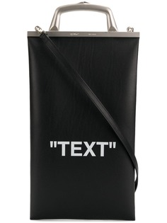 Off-White сумка-тоут Text Market