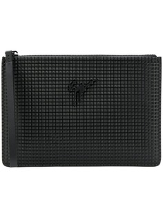 Giuseppe Zanotti клатч с пирамидальными заклепками