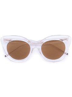 Thom Browne Eyewear солнцезащитные очки в оправе кошачий глаз