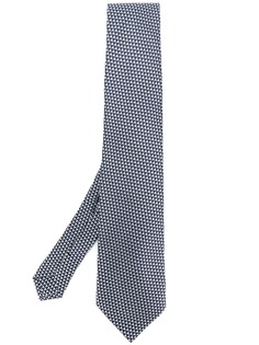 Etro галстук с вышитым геометрическим узором