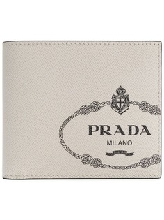 Prada бумажник с принтом логотипа