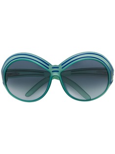 Christian Dior большие солнцезащитные очки pre-owned