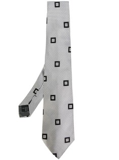 Versace Pre-Owned галстук с геометрическим узором