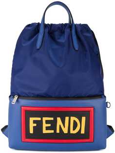 Fendi рюкзак с кожаным логотипом