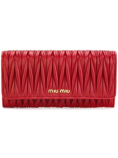 Miu Miu кошелек с оборочным дизайном