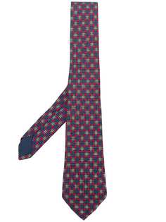 Hermès галстук с геометрическим принтом pre-owned