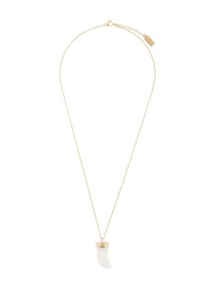 Nialaya Jewelry цепочка с подвеской Mother of Pearl Wolf Tooth