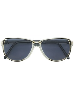 Yves Saint Laurent Pre-Owned круглые солнцезащитные очки