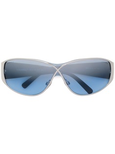 Chanel Pre-Owned солнцезащитные очки со стеганым эффектом