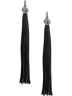 Saint Laurent серьги Lou Lou с кисточками