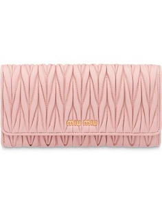 Miu Miu кошелек Matelassé с откидным клапаном