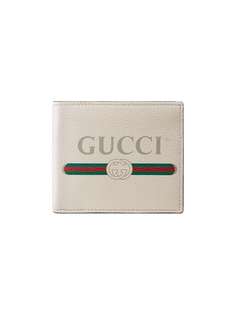 Gucci бумажник с принтом логотипа