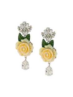 Dolce & Gabbana серьги с кристальными подвесками