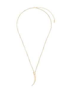 Saint Laurent колье Horn Folk с кулоном