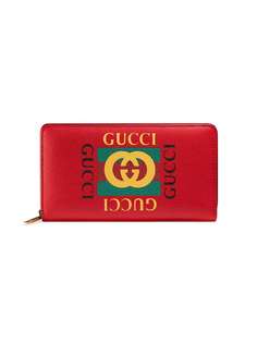 Gucci кошелек с принтом логотипа