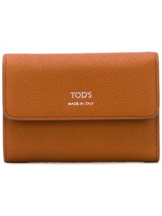 Tods кошелек в три сложения