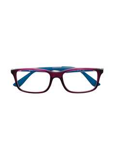 RAY-BAN JUNIOR двухцветные очки в прямоугольной оправе