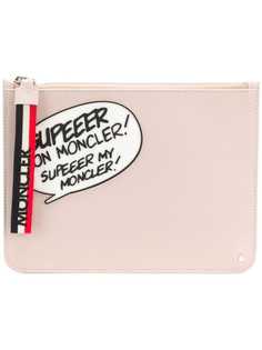 Moncler клатч с декором в духе комиксов