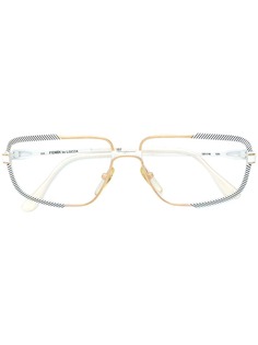 Fendi Pre-Owned очки с принтом в полоску на оправе