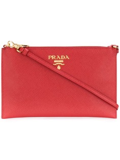 Prada клатч из сафьяновой кожи