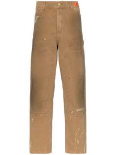Heron Preston состаренные джинсы Carhartt со вставками