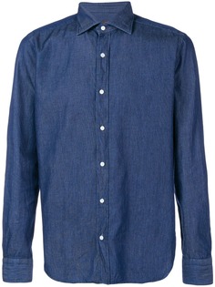 MP Massimo Piombo джинсовая рубашка на пуговицах