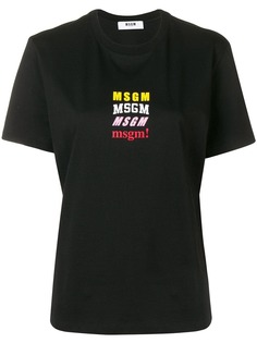 MSGM футболка с логотипом