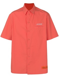 Heron Preston рубашка с вышитым логотипом