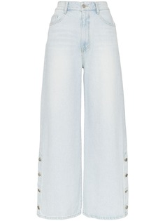 SJYP широкие джинсы с завышенной талией