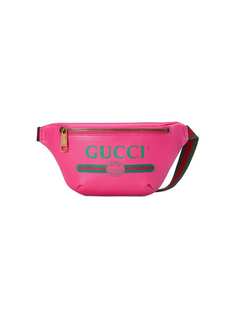 Gucci маленькая поясная сумка с принтом