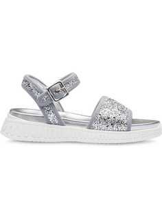 Miu Miu сандалии Miu Run с блестками
