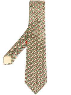 Hermès галстук с геометрическим принтом