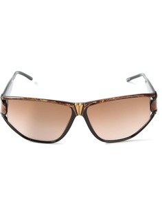 Givenchy Pre-Owned солнцезащитные очки с геометрической оправой