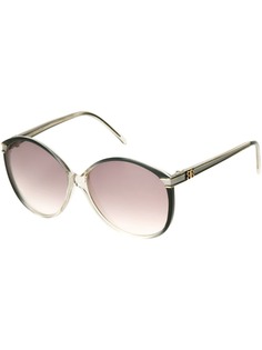 Balenciaga Pre-Owned овальные солнцезащитные очки