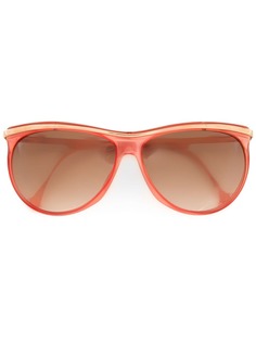 Versace Pre-Owned солнцезащитные очки "бабочка"