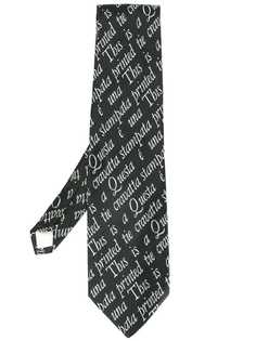 Moschino Pre-Owned галстук с графическим принтом