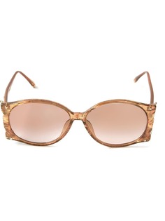 Christian Dior Pre-Owned овальные солнцезащитные очки