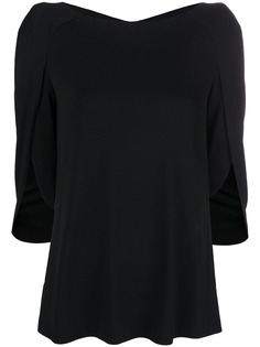 Talbot Runhof блузка в стиле кейпа