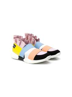 Emilio Pucci Junior кроссовки в стиле колор-блок