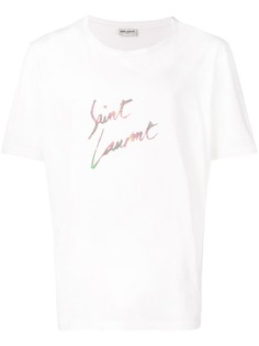 Saint Laurent футболка с логотипом