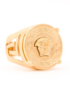 Versace кольцо-печатка с логотипом Medusa