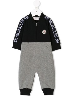 Moncler Kids ромпер с принтом логотипов